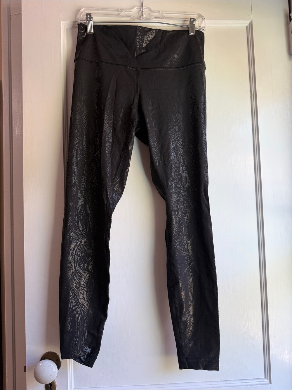 lululemon athletica Black Faux-Leather High-Waist Leggings